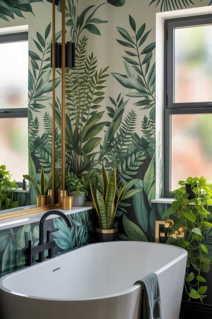 Bathroom Wallpaper Ideas Modern, Budget-Friendly & Unique Inspirations 7 Trending Bathroom Wallpaper Ideas for 2025