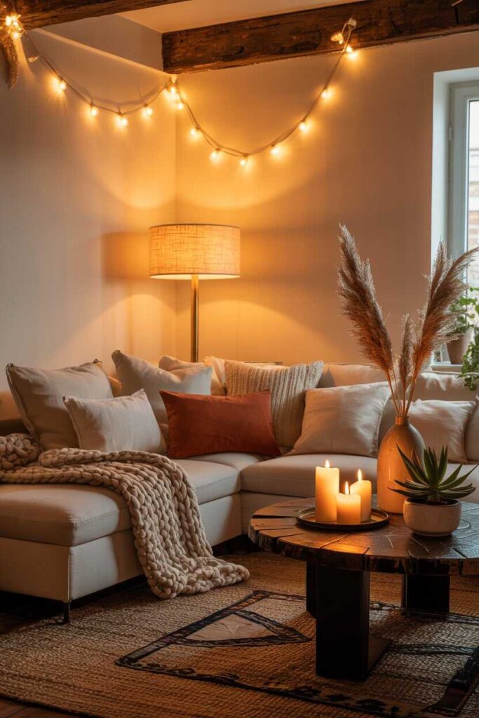 30+ Small Patio Ideas to Transform Your Outdoor Space Modern, Budget-Friendly & Unique Inspiration 4 Use Lighting to Create a Warm, Ambient Glow