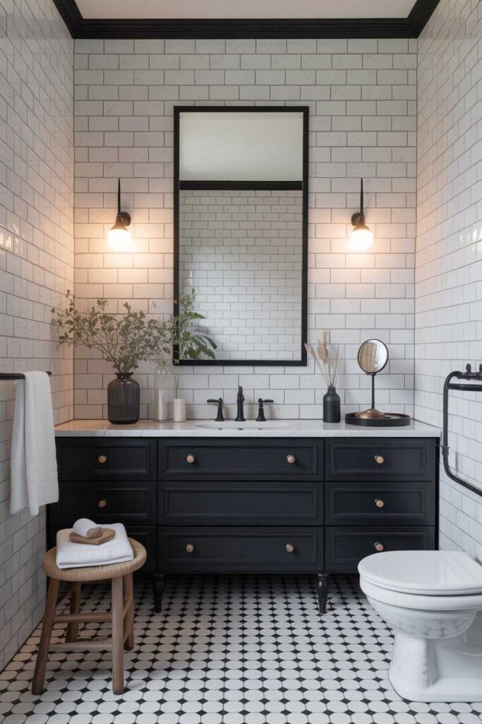 25+ Stunning Black and White Bathroom Ideas for a Modern, Timeless, and Chic Look 2 Why Choose a Black and White Bathroom
