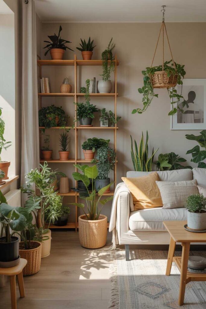 25+ Budget-Friendly College Apartment Decor Ideas to Transform Your Space Into a Pinterest-Worthy Haven 9 Adding Greenery for a Fresh, Lively Atmosphere