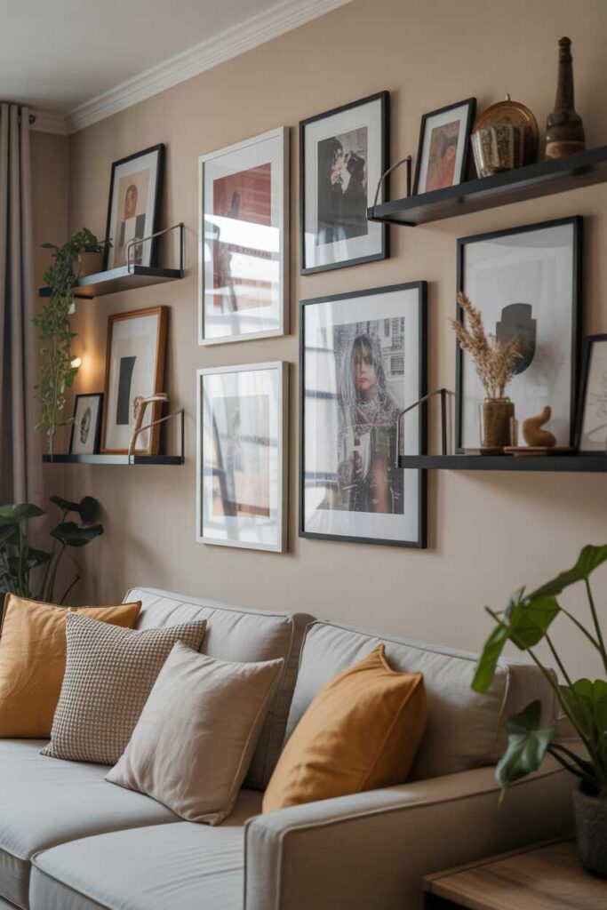 35+ Apartment Aesthetic Ideas for a Modern, Cozy, and Pinterest-Worthy Home 9 Adding Wall Decor to Define Your Apartment Aesthetic