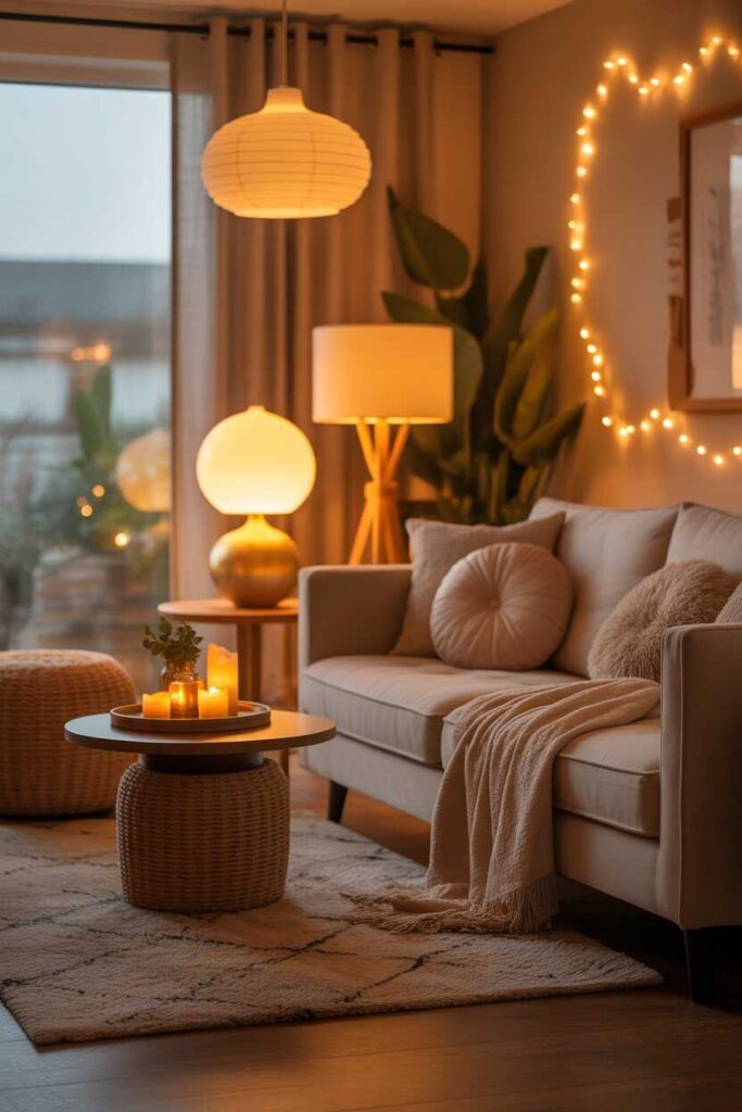 30+ Living Room Lighting Ideas That Transform Your Space Into a Cozy, Modern & Pinterest-Worthy Escape 2 Ambient Lighting The Soft Glow That Sets the Mood