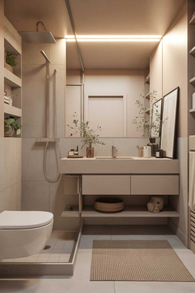 35+ Interior Design Ideas to Transform Your Home Modern, Budget-Friendly & Aesthetic Inspiration 7 Bathroom Interior Design Small Space, Big Impact