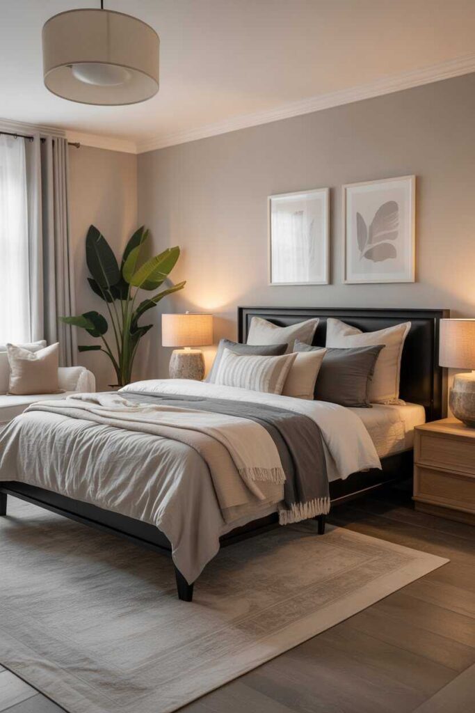 Black Bed Frame Bedroom Ideas Modern, Cozy & Budget Friendly Inspiration You’ll Love 4 Black Bed Frame Bedroom Ideas with Neutral Color Palettes