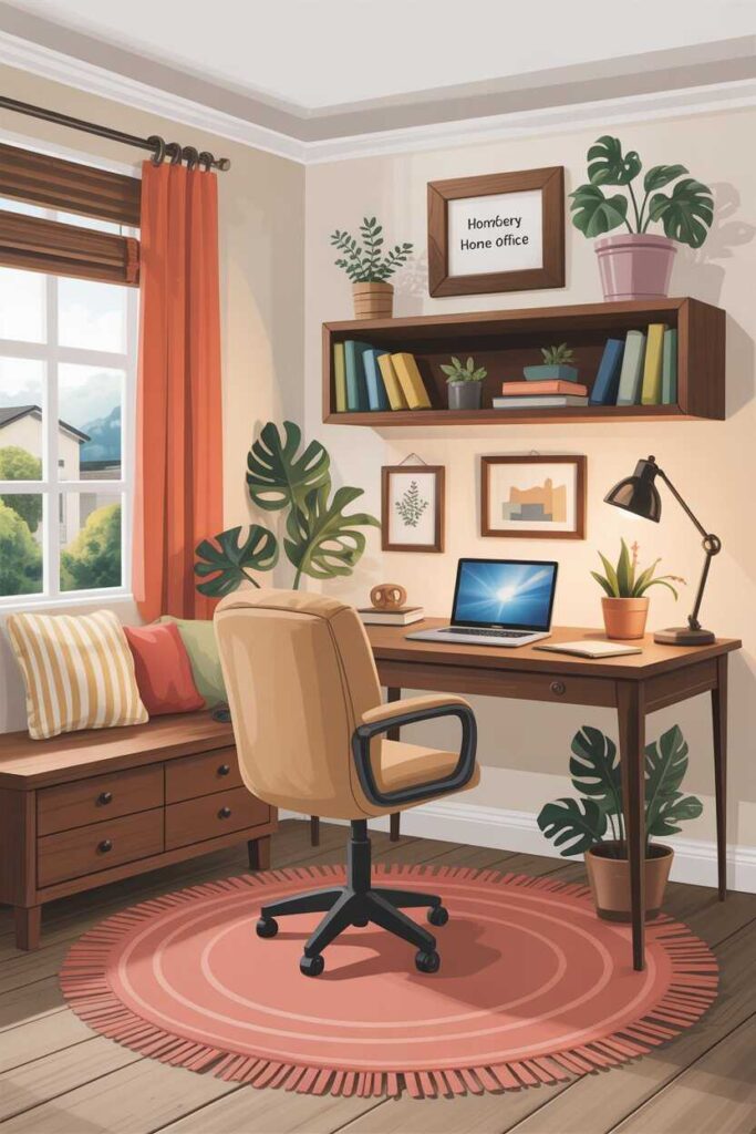 Cozy Home Office Ideas & Inspiration: Budget Friendly, Modern, and Truly Comfortable Spaces You’ll Love Working In 8 Blending a Cozy Home Office with Other Rooms