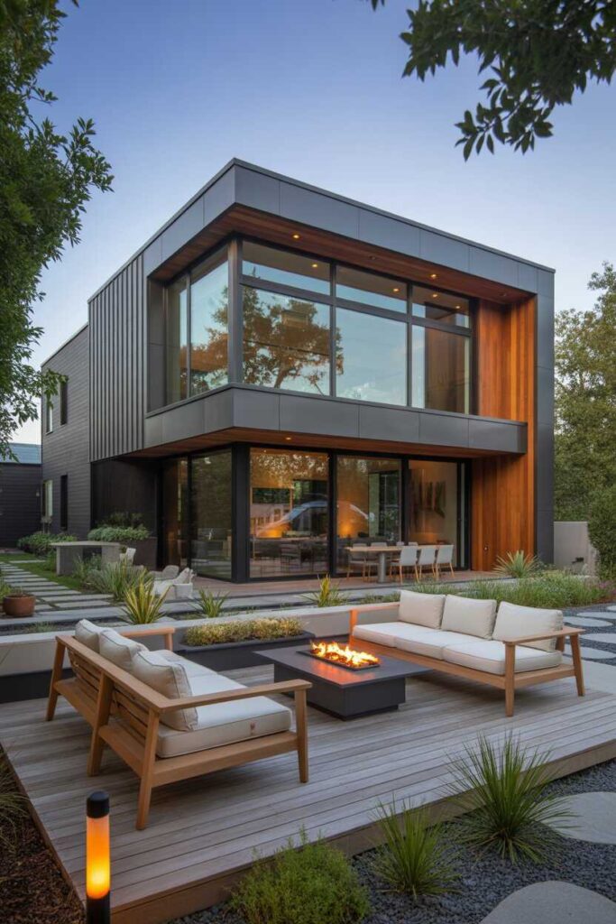 Stunning Modern Home Exterior Design Ideas That Instantly Elevate Curb Appeal (Inspiration, Style & Budget-Friendly Touches) 10 Blending Modern Exterior Design with Cozy and Functional Spaces
