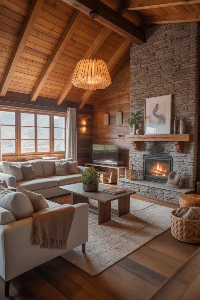Cozy Cabin Christmas Mountain Lodge Living Rooms Unique Ideas & Warm Inspiration for a Magical Holiday Home 7 Blending Rustic Charm with Modern Comfort