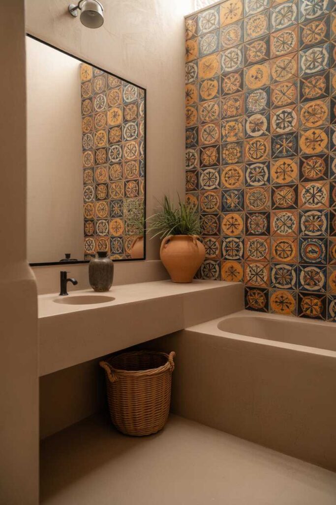 Vibrant Mexican Bathroom Ideas Bold Colors, Unique Inspiration & Budget-Friendly Style 9 Blending Vibrant Mexican Style with Modern Interiors