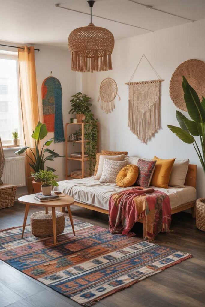 35+ Apartment Aesthetic Ideas for a Modern, Cozy, and Pinterest-Worthy Home 14 Boho Apartment Aesthetic for Free-Spirited Style Lovers