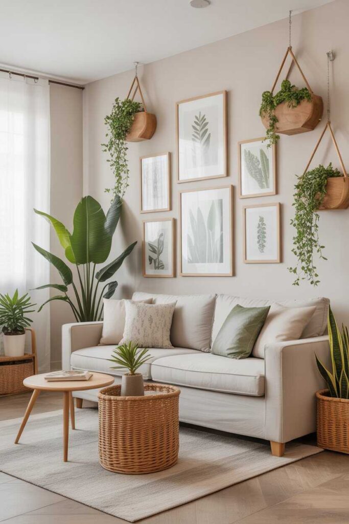 45+ Modern & Budget-Friendly Wall Decor Ideas for Bedroom Makeovers (Aesthetic Inspiration You’ll Love) 7 Botanical Wall Decor for a Fresh, Natural Feel