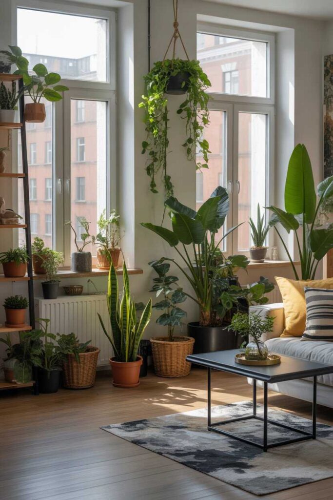 35+ Apartment Aesthetic Ideas for a Modern, Cozy, and Pinterest-Worthy Home 10 Bringing Aesthetic Vibes with Indoor Plants