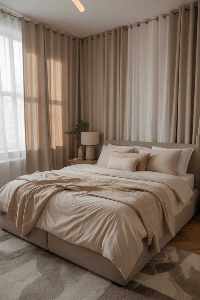 Curtain Wall Bedroom Behind Bed Stunning Ideas, Cozy Inspiration, and Budget-Friendly Ways to Transform Your Space 7 Budget-Friendly Curtain Wall Bedroom Behind Bed Ideas