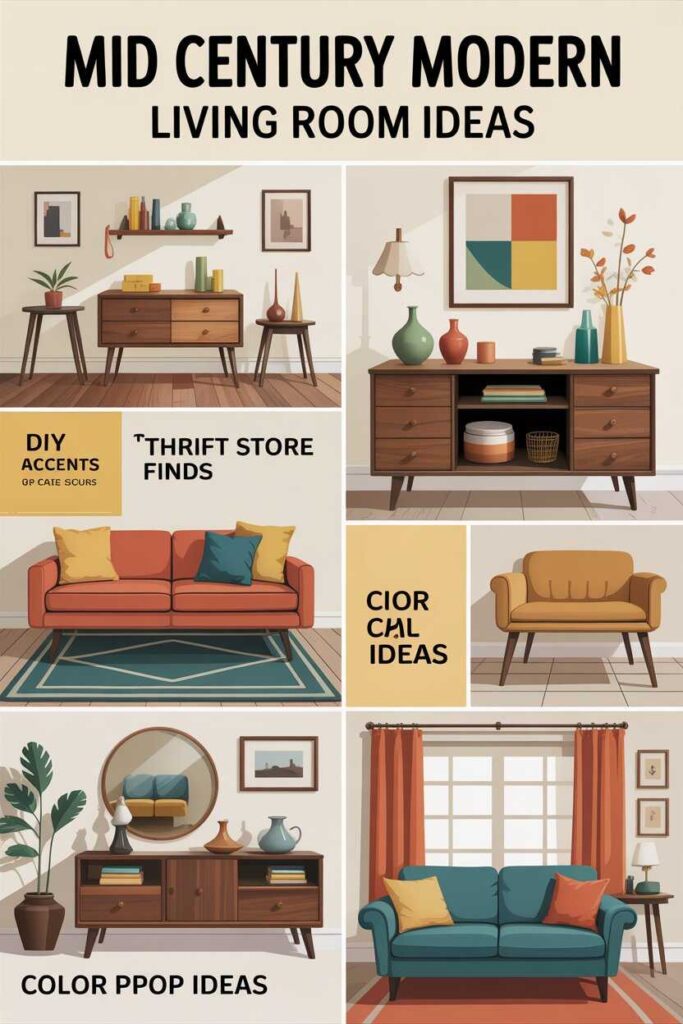 Mid Century Modern Living Room Ideas & Inspiration Budget Friendly, Modern, and Timeless Designs You’ll Love 5 Budget-Friendly Mid Century Modern Living Room Ideas