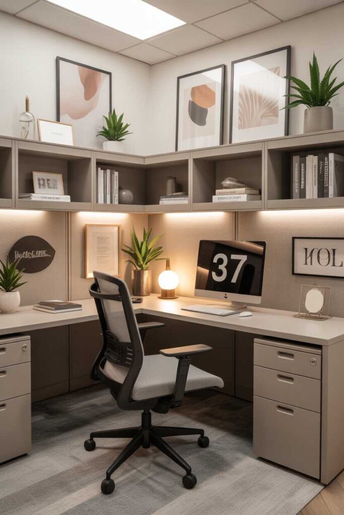 Work Cubicle Decor Ideas That Instantly Transform Your Office Space (Budget-Friendly, Modern & Inspiring) 4 Budget-Friendly Work Cubicle Decor That Looks Expensive