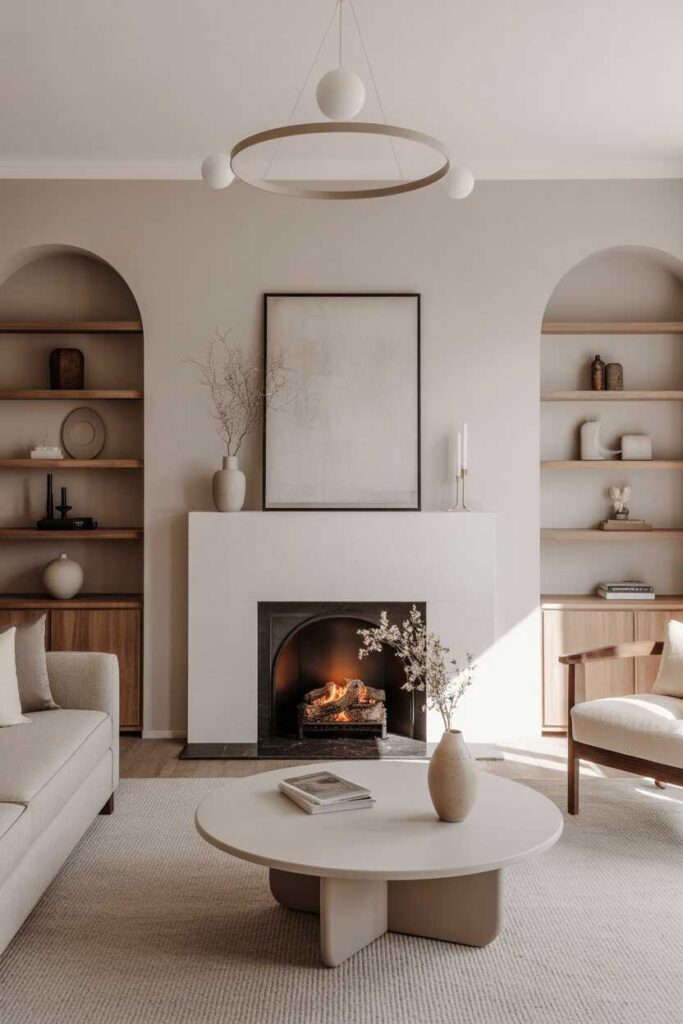 20+ Small Barndominium Ideas for Modern, Cozy & Budget-Friendly Living (Full Inspiration Guide) 5 Centering the Space Around a Focal Point