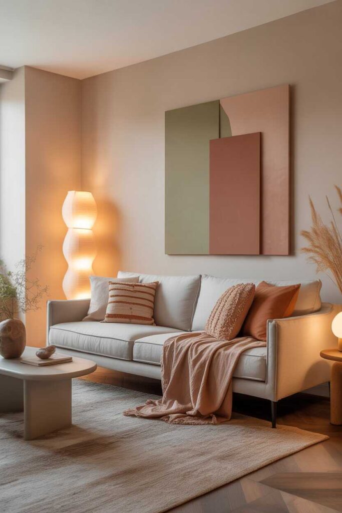 30+ Vibey Apartment Living Room Aesthetic Ideas for a Modern, Cozy, and Totally Pinterest-Worthy Space 3 Choosing the Perfect Color Palette for a Vibey Apartment