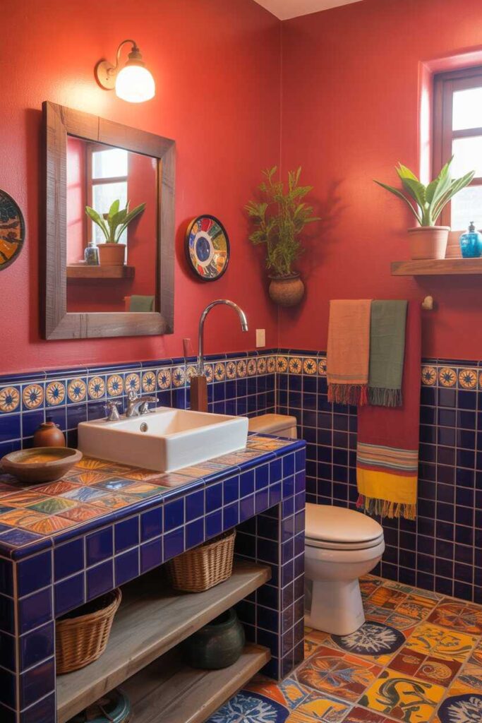 Vibrant Mexican Bathroom Ideas Bold Colors, Unique Inspiration & Budget-Friendly Style 5 Color Palettes That Define Vibrant Mexican Bathrooms