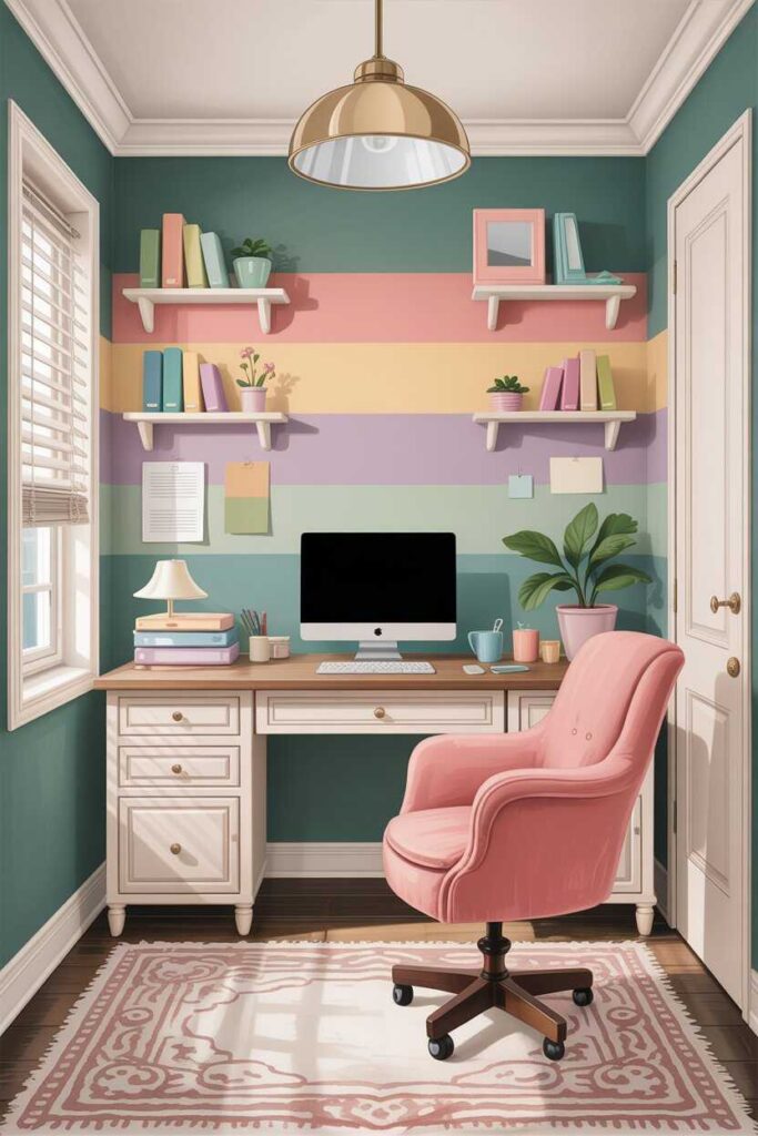 Small Home Office Ideas That Turn Tiny Spaces Into Beautiful, Productive Havens 6 Color Palettes That Make Small Offices Feel Bigger