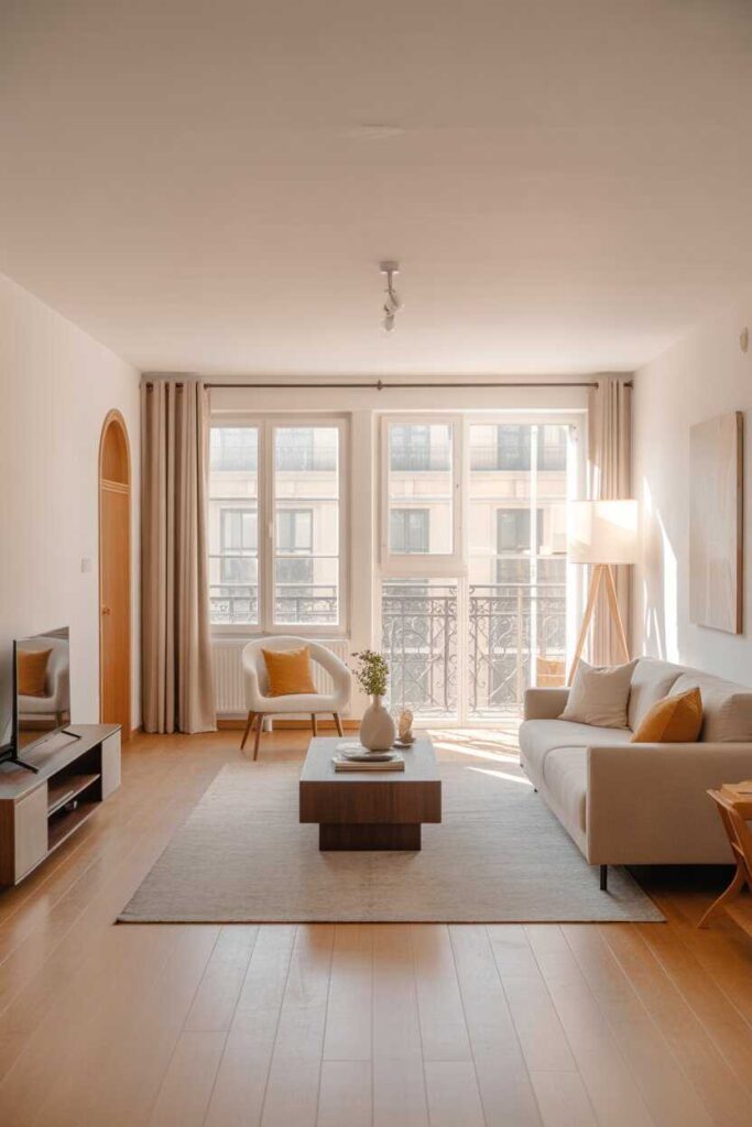 20+ Modern & Budget-Friendly Living Room Decor Apartment Ideas to Transform Your Space 6 Create a Balanced Layout That Flows Easily