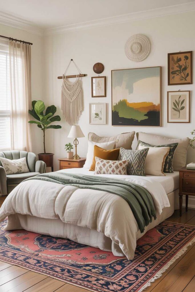 Eclectic Bedroom Ideas That Feel Personal Cozy and Beautifully You 7 Creating a Calm Eclectic Bedroom Retreat