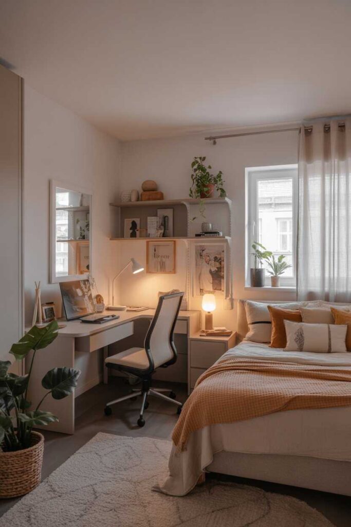 45 Modern & Budget-Friendly Ideas to Transform Your Inyc Apartment Bedroom Into a Cozy, Stylish Sanctuary 6 Creating a Cozy Bedroom Workspace (If You Need One)