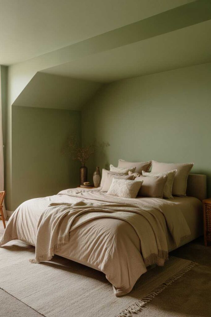 Soothing Sage Green Basement Ideas Modern, Budget-Friendly Inspiration for Calm & Cozy Spaces 9 Creating a Cozy Guest Bedroom in a Sage Green Basement