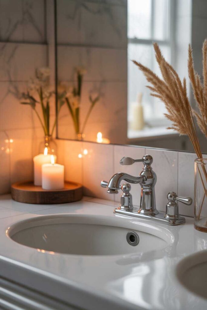 Modern Bathroom Inspiration Decor Ideas to Transform Your Space (Beautiful, Budget-Friendly & Totally Pinterest-Worth It) 2 Creating a Mood Before Choosing Your Bathroom Decor