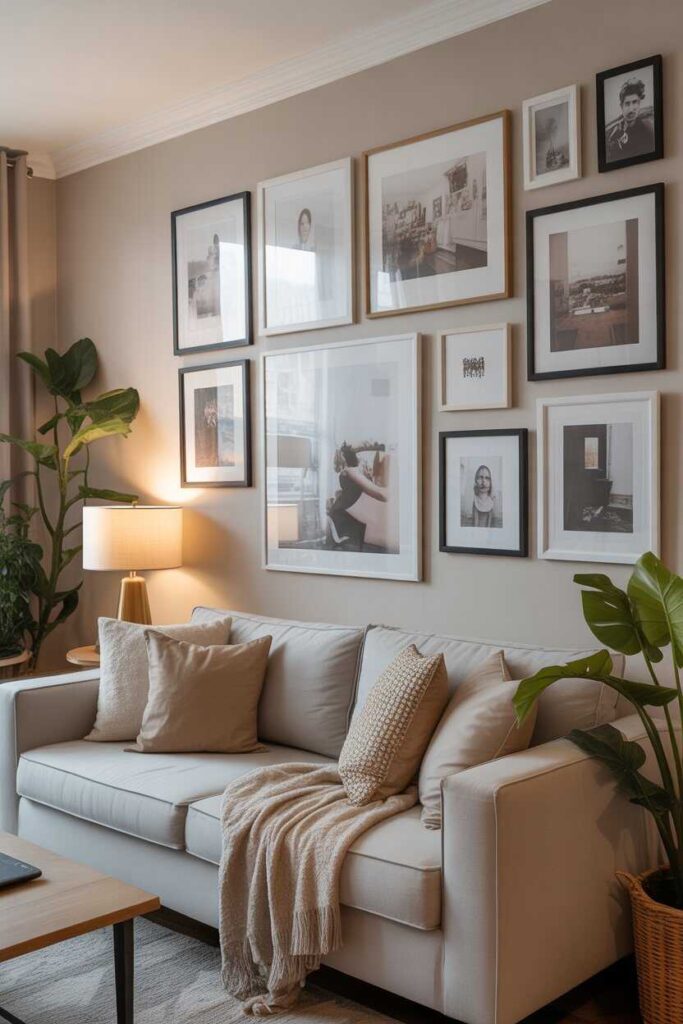25+ Budget-Friendly College Apartment Decor Ideas to Transform Your Space Into a Pinterest-Worthy Haven 5 Creating a Pinterest-Worthy Gallery Wall