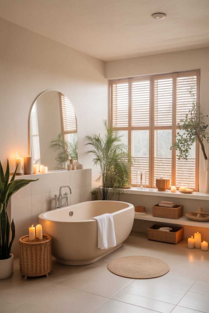 Modern Bathroom Inspiration Decor Ideas to Transform Your Space (Beautiful, Budget-Friendly & Totally Pinterest-Worth It) 8 Creating A Spa-Like Feeling at Home