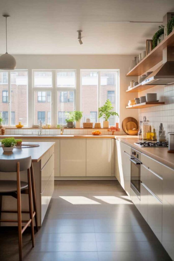 35+ Home Interior Design Ideas for a Modern, Aesthetic, and Budget-Friendly Home Transformation 4 Designing a Kitchen That Feels Fresh, Bright, and Functional