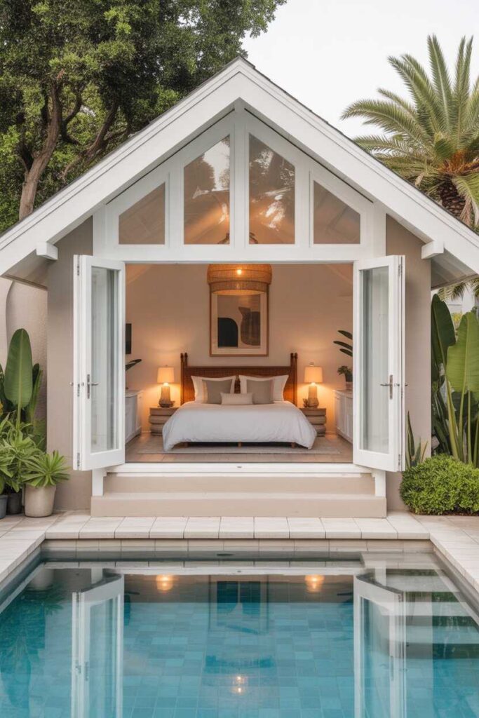 27 Stunning Pool House Ideas for a Modern, Relaxing, and Pinterest-Worthy Backyard Oasis 4 Designing a Pool House for Guests or Airbnb Rentals
