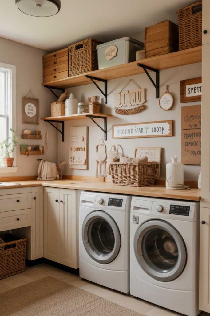 Laundry Room Design Ideas That Turn Everyday Chores Into Beautiful Moments 12 DIY Home Decor Ideas for a Personalized Laundry Room