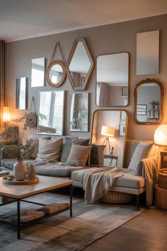 Mirror Wall Decor Living Room Ideas That Instantly Elevate Your Space 15 DIY Home Decor Ideas Using Mirrors