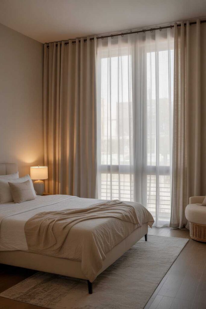 Curtain Wall Bedroom Behind Bed Stunning Ideas, Cozy Inspiration, and Budget-Friendly Ways to Transform Your Space 3 Emotional Impact of a Curtain Wall in the Bedroom