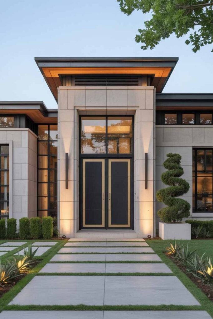 Entrada de Casas Modernas Ideas Únicas y Tendencias Inspiradoras Para Transformar la Primera Impresión de tu Hogar 4 Entradas de Casas Modernas Grandes y Elegantes