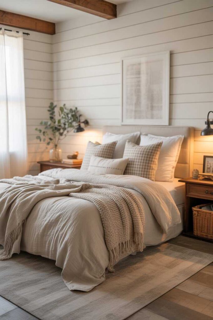 Modern Farmhouse Interior Design Ideas Stylish, Cozy & Budget-Friendly Inspiration for Every Home 5 Farmhouse Bedroom Ideas for a Cozy and Modern Retreat