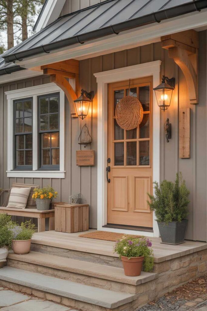 20+ Unique iHouse Entrance Ideas for a Modern, Welcoming, and Aesthetic Home Entryway 3 Farmhouse iHouse Entrance Ideas for a Warm, Cozy Welcome