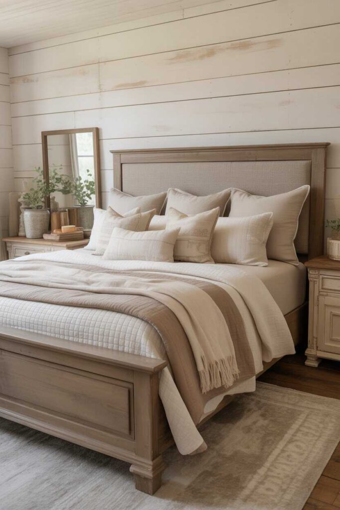 King Size Bed Master Bedrooms Stunning Ideas & Inspiration for Spacious, Stylish Living 7 Farmhouse-Style King Size Bed Master Bedrooms with Character