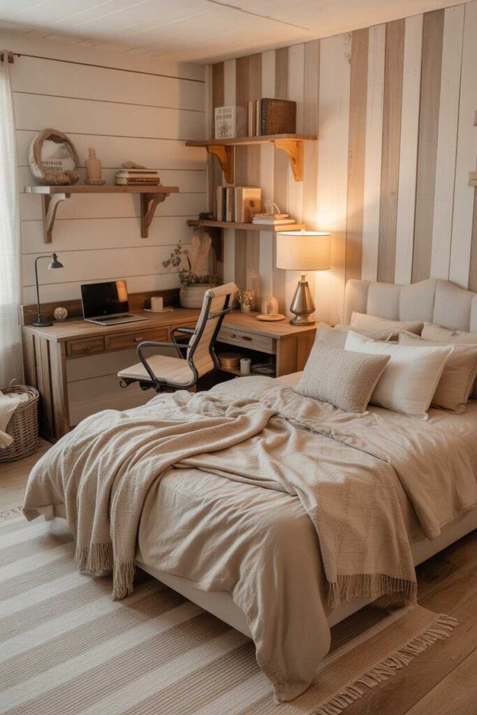 Office in Bedroom Ideas & Inspiration: Budget Friendly, Modern, and Truly Livable Workspaces 6 Farmhouse Style Office in Bedroom for Cozy Charm