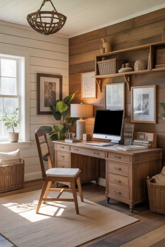 Office Room Ideas That Inspire Productivity Budget-Friendly, Modern & Unique Inspiration for Every Home 8 Farmhouse Style Office Room Ideas with Character