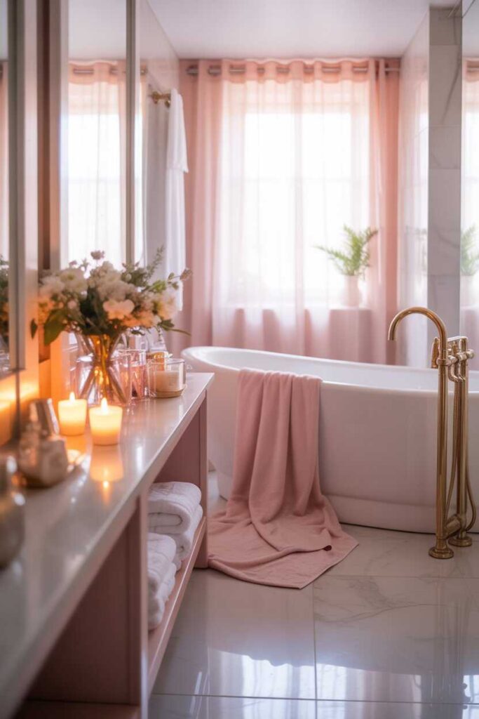 35 Modern & Budget-Friendly Ideas to Create the Ultimate Icozy Girly Apartment Aesthetic 6 Feminine Bathroom Ideas That Feel Like a Mini Spa