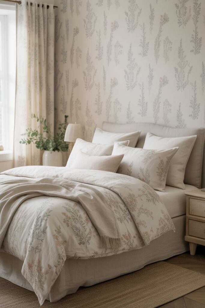 English Countryside Bedroom Ideas Timeless Inspiration for a Cozy, Romantic, and Budget Friendly Retreat 4 Floral Patterns and Subtle Prints That Feel Fresh