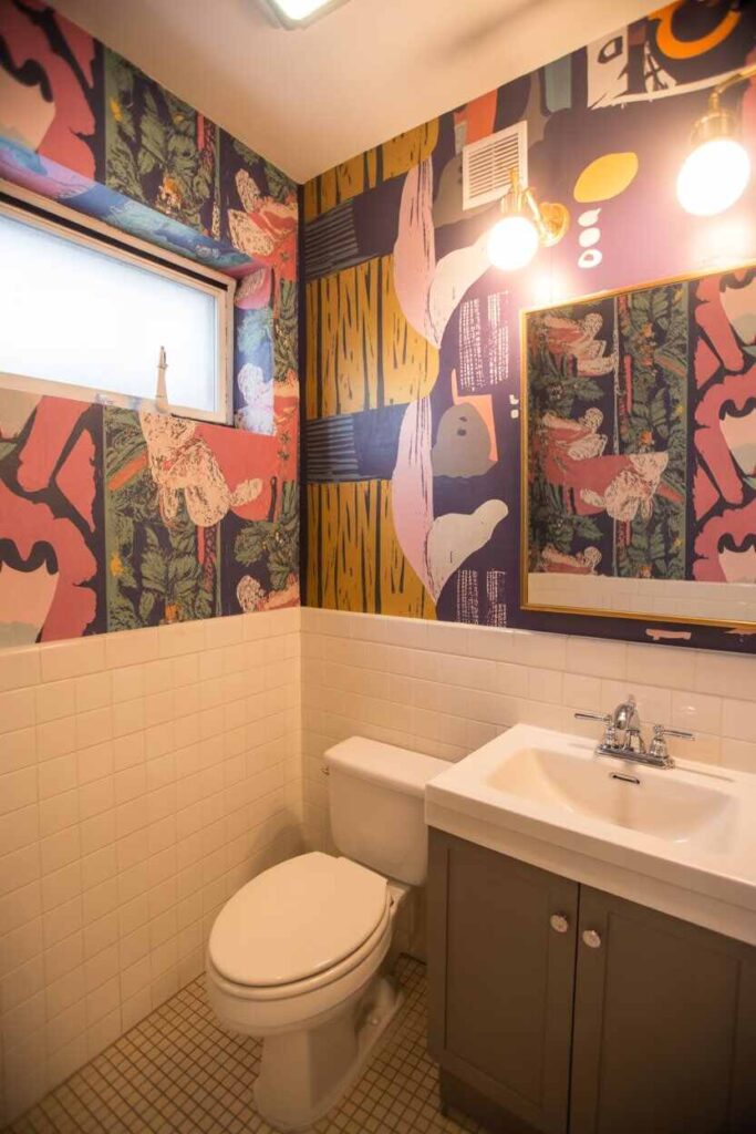 Small Funky Bathroom Ideas That Feel Bold, Stylish, and Surprisingly Spacious 5 Funky Wallpaper Ideas for Small Bathrooms
