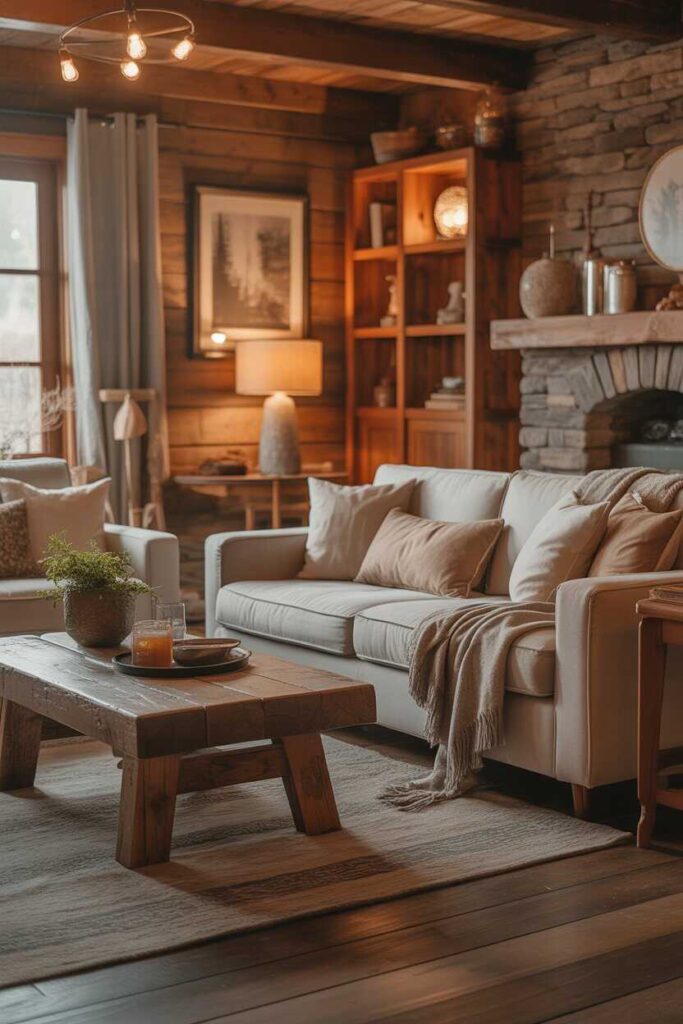 Cozy Cabin Christmas Mountain Lodge Living Rooms Unique Ideas & Warm Inspiration for a Magical Holiday Home 4 Furniture That Defines Cozy Cabin Comfort