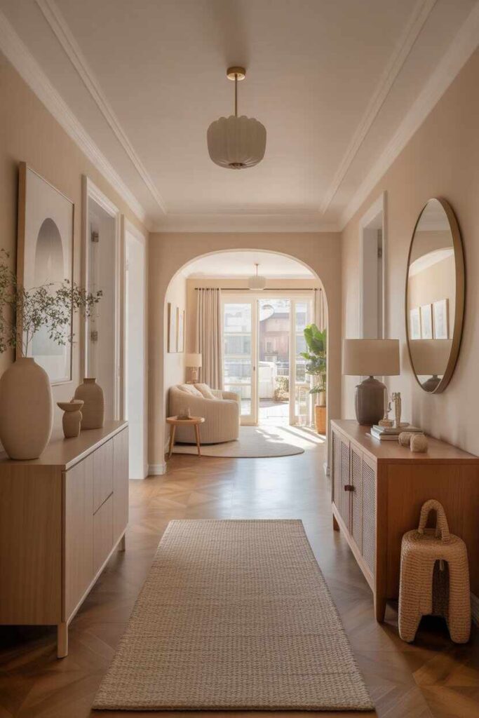 20+ Modern & Budget-Friendly Small Hallway Decor Ideas to Transform Your Entryway 6 Hallway Decor That Connects With the Rest of Your Home