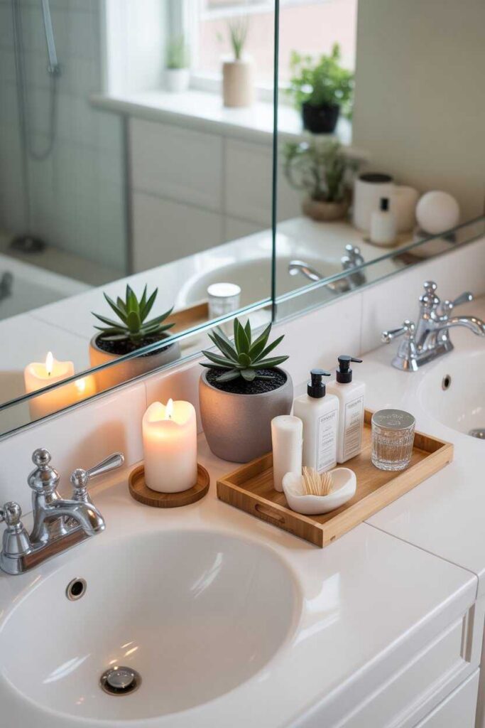 Cute Bathroom Ideas Aesthetic Budget-Friendly, Modern & Unique Inspiration for a Dreamy Space 12 How to Style Your Bathroom Counter Aesthetically