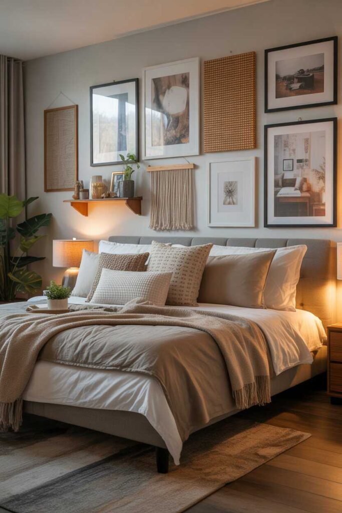 40 Unique & Modern Picture Wall Ideas to Transform Any Space Into a Cozy, Stylish Gallery 8 Incorporating Texture Into Your Picture Wall