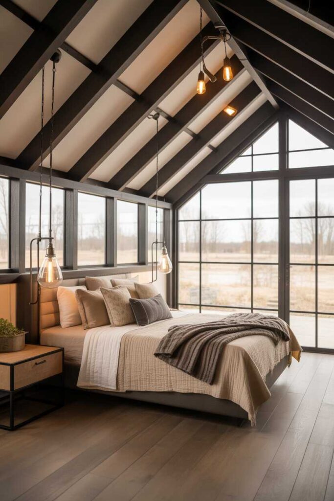 Trending Barndominium Bedroom Ideas Modern, Cozy, and Budget-Friendly Inspiration for a Dreamy Space 7 Industrial-Inspired Barndominium Bedroom Ideas With a Modern Edge