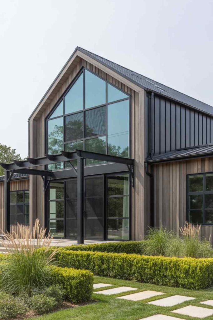 Stunning Modern Barndominium Exterior Ideas Unique, Budget-Friendly Inspiration for a Head-Turning Home 9 Landscaping Ideas That Complement Modern Barndominium Exteriors