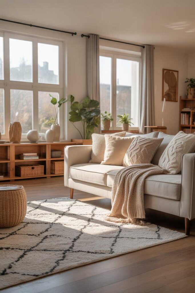 25+ Modern & Budget-Friendly Decor Home Living Room Ideas for a Stylish, Cozy, and Pinterest-Worthy Space 4 Layer Textures to Create Warmth and Dimension